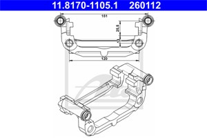 Hållare, bromsok, Bakaxel, Bakaxel höger, Bakaxel vänster, CHEVROLET,OPEL,VAUXHALL, 13300865, 13363090, 13363091, 13403605, 13403606, 5