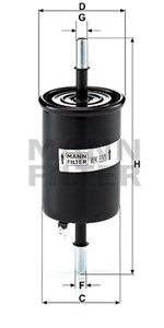 Bränslefilter, CHEVROLET,DAEWOO, 15410-86Z00, 25 121 074, 25121074, 96 281 411, 96 335 719, 96 444 649, 96 503 420, 96335719, PW821376,