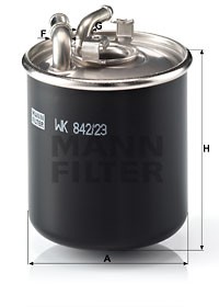 Bränslefilter, JEEP,MERCEDES-BENZ, 051 174 92AA, 05175429AB, 642 092 01 01, 642 092 05 01, 642 092 07 01, 646 090 02 52, 646 090 08 52,