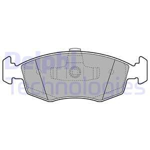 Bromsbeläggsats, Framaxel, FIAT PANDA, PANDA VAN, LANCIA YPSILON, 6001073454, 68102483AA, 77365927, 77365945, 77366212, 77366274, 773663