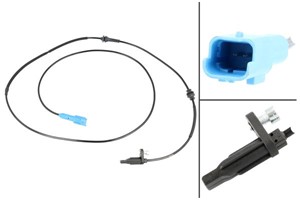 ABS-givare, Sensor, hjulvarvtal, Bakaxel, båda sidor, CITROËN,PEUGEOT, 4545 J0, 96 656 317 80