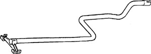 Avgasrör, Mitt, NISSAN SUNNY II, SUNNY Hatchback II, 20030-50A00, 20030-59A00