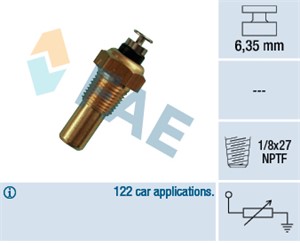 Kylvätsketemperatur-sensor, CHEVROLET,DAEWOO,OPEL,SAAB, 22 11 4 038 372, 22 11 6 773 248, 30 539 720, 4803631, 88 00 914, 88 59 233, 91