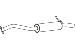 Avgasrör, Mitt, TOYOTA AURIS, 17430-0R030, 17430-0R031