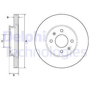 Bromsskiva, Framaxel, HYUNDAI,KIA, 517120U000, 51712-0U000, 51712-1R000, 51712-1W200, 51712-1W250, 51712C8000