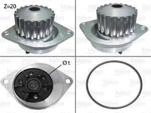 Vattenpump, CITROËN,NISSAN,PEUGEOT,ROVER, 120158, 1201-58, 120197, 1201-97, 1201E4, 1201-E4, 1201E6, 1201-E6, 120725, 1207-25, 210106F90