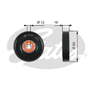 Spännrulle, flerspårsrem, NISSAN MICRA III, 11925-AX00A, 11925-AX00C, 11925-AX00D, 11925-AX010, 11925-AX011, 11925-AX012, 11925-AX015, 1