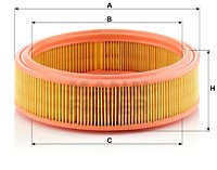 Luftfilter, AUSTIN METRO Fastback I, MINI II, MG METRO, ROVER MINI Cabriolet, MINI Halvkombi, MINI-MOKE, 5008 679, 5012 176, 93152736, A