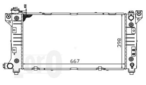 Kylare, motorkylning, CHRYSLER VOYAGER / GRAND VOYAGER III, 4682587, 4682588