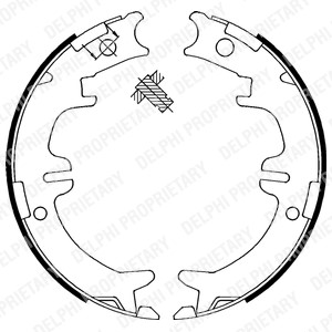 Bromsbackar, sats, Bakaxel, LEXUS,MITSUBISHI,TOYOTA, 46540-28010, 46540-44010, 4654048010, 4654048020, 46540-48020, 46540-50010, 46550-2