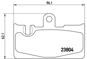 Bromsbeläggsats, Bakaxel, LEXUS LS, 0446650090, 0446650091, 0446650100, 0446650120, 446650100, 446650120
