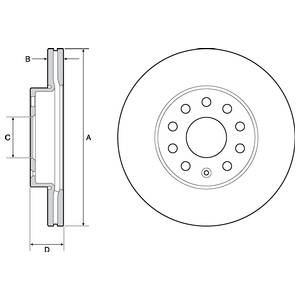 Bromsskiva, Framaxel, SEAT,SKODA,VW, 5Q0 615 301A, 5Q0 615 301E, 5Q0 6153 01A, 5Q0615301A, 5Q0615301E