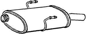 Bakre ljuddämpare, PEUGEOT 406, 079 903 015, 1726HY, VW