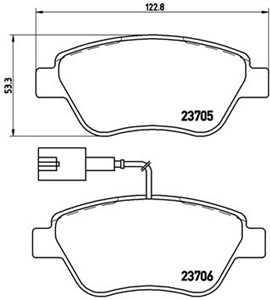 Bromsbeläggsats, Framaxel, ALFA ROMEO,FIAT,LANCIA, 0000071772224, 0000077362091, 0000077362548, 0071770082, 71752983, 71754802, 71770062