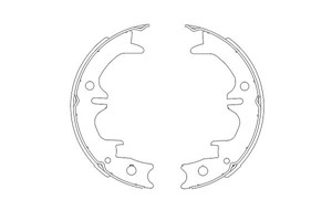 Bromsbackar, sats, Bakaxel, LEXUS,TOYOTA, 4654007010, 4654020040, 4654020060, 4654020070, 4654033010, 4655007010, 4655020040, 4655020060