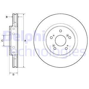 Bromsskiva, HONDA CR-V IV, 42251T1GG00, 45251T1GG00, 45251-T1G-G00, 45251T1GG01, 45251-T1G-G01