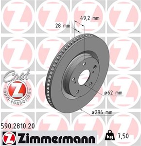 Bromsskiva, Framaxel, LEXUS ES, GS, TOYOTA AURION, AURIS, AURIS Kombi, CAMRY Sedan, MIRAI, RAV 4 III, RAV 4 IV, 43512-02250, 43512-06090