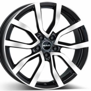 MAK Midlands Black Polished 9.5x21 5/108 ET36 B63.4