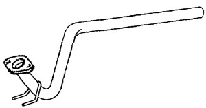 Avgasrör, Fram, MERCEDES-BENZ VITO Buss [W638], VITO Skåp [W638], V-KLASS [638/2], 6384904419
