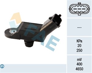 Sensor, insugstryck, Insugsgrenrör, ABARTH,ALFA ROMEO,FIAT,FORD,LANCIA,NISSAN,OPEL,RENAULT,SMART,SUBARU,SUZUKI,VAUXHALL, 0003121V002, 00