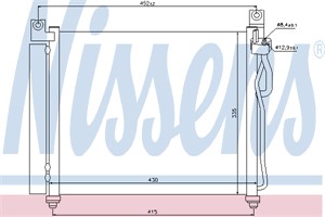 Kondensor, klimatanläggning, KIA PICANTO, 94606-07000, 97606-07000, 97606-07200