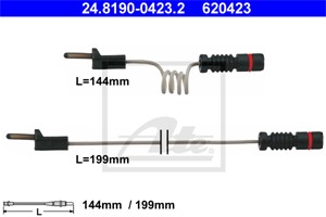Varningssensor, bromsbeläggslitage, Bakaxel, MERCEDES-BENZ SPRINTER 5-t Flak/chassi [B905], SPRINTER Tipp [B905], 669 540 07 17, 669 540