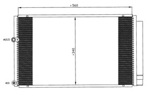 Kondensor, klimatanläggning, TOYOTA PRIUS Liftback, 1610087701, 16100-87705, 1610087705000, 16100-87706, 1610087706000, 16100-87791, 161
