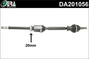 Drivaxel, framaxel höger, RENAULT KANGOO / GRAND KANGOO II, KANGOO BE BOP, KANGOO Express, 391001209R