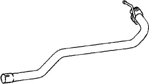 Avgasrör, Mitt, MAZDA 6 Hatchback, 6 Sedan, 6 Station Wagon, L801-40-600B, LF01-40-600A