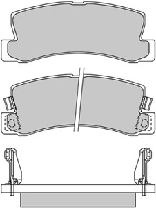 Bromsbeläggsats, Bakaxel, Framaxel, LEXUS,TOYOTA, 04465-32010, 04466-12020, 04466-12031, 04466-12040, 04466-12070, 04466-17040, 04466-22
