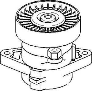 Remsträckare, flerspårsrem, MERCEDES-BENZ, 112 200 00 70, 112 200 01 70, 112 200 03 70, 112 200 06 70, 112 200 08 70, 112 200 09 70, A11