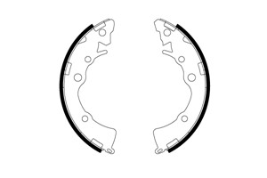 Bromsbackar, sats, Bakaxel, KIA PICANTO, 58350-1YA00