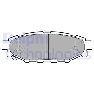 Bromsbeläggsats, Bakaxel, SUBARU,TOYOTA, 26696AG000, 26696-AG010, 26696-AG030, 26696-AG031, 26696-AG050, 26696-AG051, 26696-FJ000, SU003