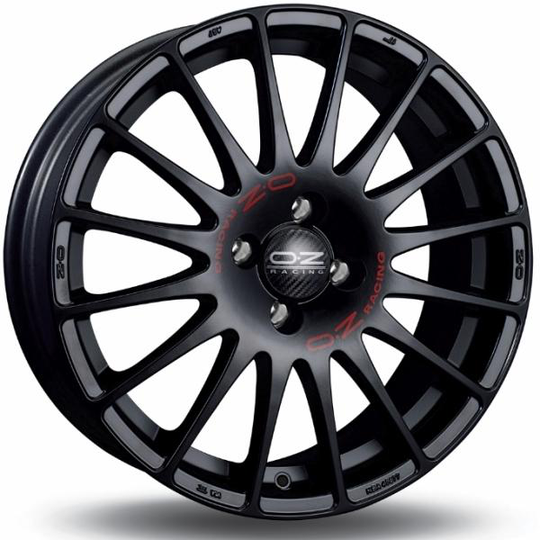 Oz Superturismo Gt Matt Black 7/17 4/100 ET40 B68