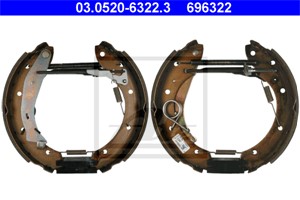 Bromsbackar, sats, Bakaxel, CITROËN,PEUGEOT, 4241 4G, 4241 7A, 4241 7Z, 4242 22