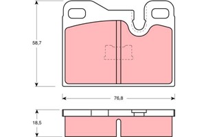 Bromsbeläggsats, Bakaxel, Framaxel, PORSCHE 924, 928, 944, 449126250, 449126280, 449126310, 477 698 151 A, 477 698 151 B, 477 698 151, 4