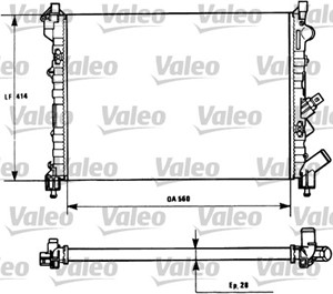 Kylare, motorkylning, RENAULT ESPACE III, LAGUNA I, LAGUNA Grandtour I, 7701038237