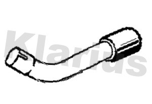 Avgasrör, Bak, VOLVO S60 II, V60 I, XC60 SUV I, 31274147, 31392522