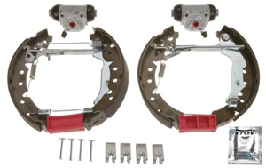Bromsbackar, sats, Bak, Bakaxel, TOYOTA CARINA E VI, CARINA E Sedan VI, CARINA E Sportswagon VI, CORONA Sedan