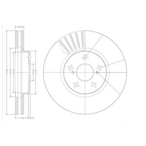Bromsskiva, Framaxel, TOYOTA AVENSIS, AVENSIS Kombi, AVENSIS Liftback, CALDINA Kombi, CELICA Cabriolet, CELICA Coupé, CORONA Sedan, 4351