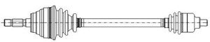 Drivaxel, Framaxel, RENAULT TRAFIC Buss, TRAFIC Flak/chassi, TRAFIC Skåp, 77 00 769 035, 77 00 769 036, 77 00 858 470, 77 01 349 769, 77
