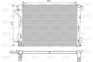Kylare, motorkylning, HYUNDAI GRANDEUR, SONATA V, 253103K850, 25310-3K850, 253103K860, 25310-3K860