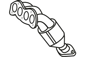 Katalysator, TOYOTA AURIS, AVENSIS, AVENSIS Kombi, AVENSIS Sedan, CELICA Coupé, COROLLA, COROLLA Kombi, COROLLA Sedan, COROLLA Verso, 17