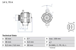 Generator, HONDA CR-V II, FR-V, INTEGRA Coupé, STREAM, 31100-PNA-004, 31100-PNC-004, 31100-PND-004, 31100-RJJ-004, A 2 T B7591 ZE, A 2 T