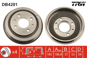 Bromstrumma, Bakaxel, FIAT CINQUECENTO, SEICENTO / 600, SEICENTO / 600 Skåp/halvkombi, 46448407, 4644847, 7672577, 98601861