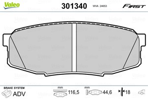 Bromsbeläggsats, Bakaxel, Framaxel, LEXUS GS, LX, TOYOTA LAND CRUISER 200, 04466-60120, 04466-60160, 446660120, 446660160