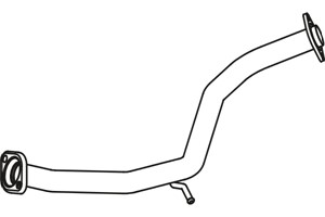Avgasrör, Mitt, TOYOTA AURIS, COROLLA Sedan, 17420-0D120, 17420-0D130, 17420-0R010, 17420-22110, 17420-22120