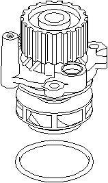 Vattenpump, SEAT IBIZA III, SKODA FABIA I, FABIA Combi I, FABIA Praktik I, FABIA Sedan I, VW POLO, 045 121 011C