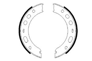 Bromsbackar, sats, Bakaxel, PORSCHE, 928 352 097 10, 996 352 993 00, 996 352 993 01, 996 352 993 02