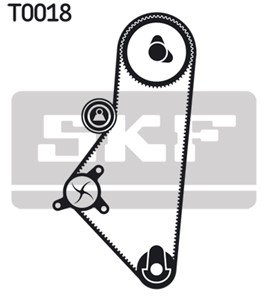 Kamremskit med vattenpump, CITROËN BX, BX Break, VISA, ZX, PEUGEOT 205 I, 205 II, 205 Cabriolet I, 309 I, 309 II, 405 I, 0816.29, 0816.6